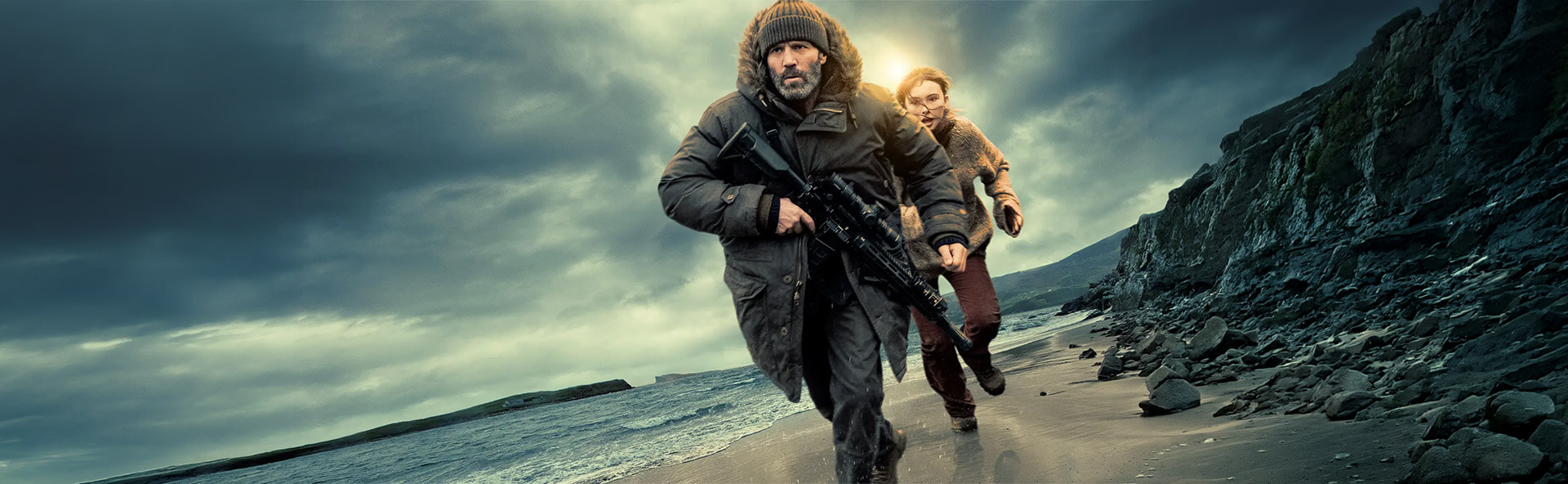 EZ Movie ดูหนังฟรี ไม่มีโฆษณา ภาพโลโก้ Shelter (2026) คลั่งนรกหลบตาย